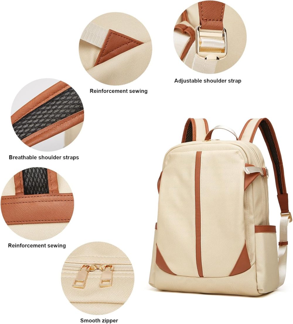 Makes Backpack Purse for Women PU Leather Travel Satchel Handbag Convertible Design Bag with Purse 2 Piece - Image 2