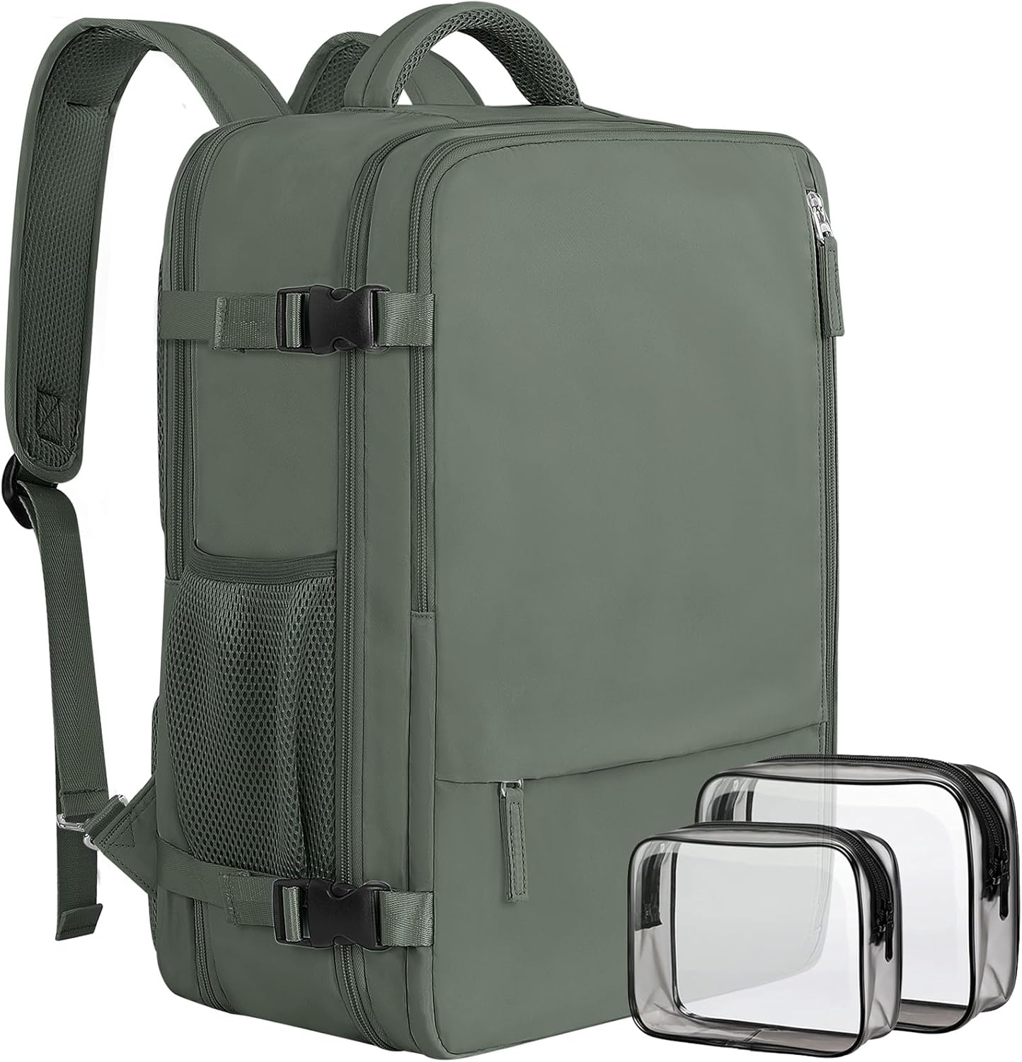 Large Expandable Travel Backpack for Men and Women, 17 Inch Laptop, Waterproof, Casual, College Bookbag, Backpack for Women, as Person Item Flight Approved