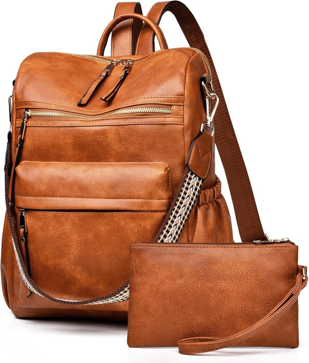 Women's Backpack Purse Leather Backpack Purse for Women Travel Fashion Backpack Designer Ladies Shoulder Bags