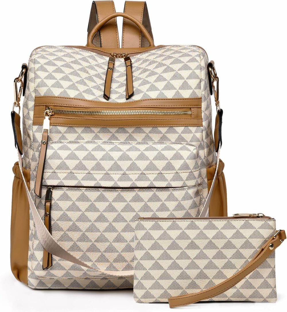 Women's Backpack Purse Leather Backpack Purse for Women Travel Fashion Backpack Designer Ladies Shoulder Bags