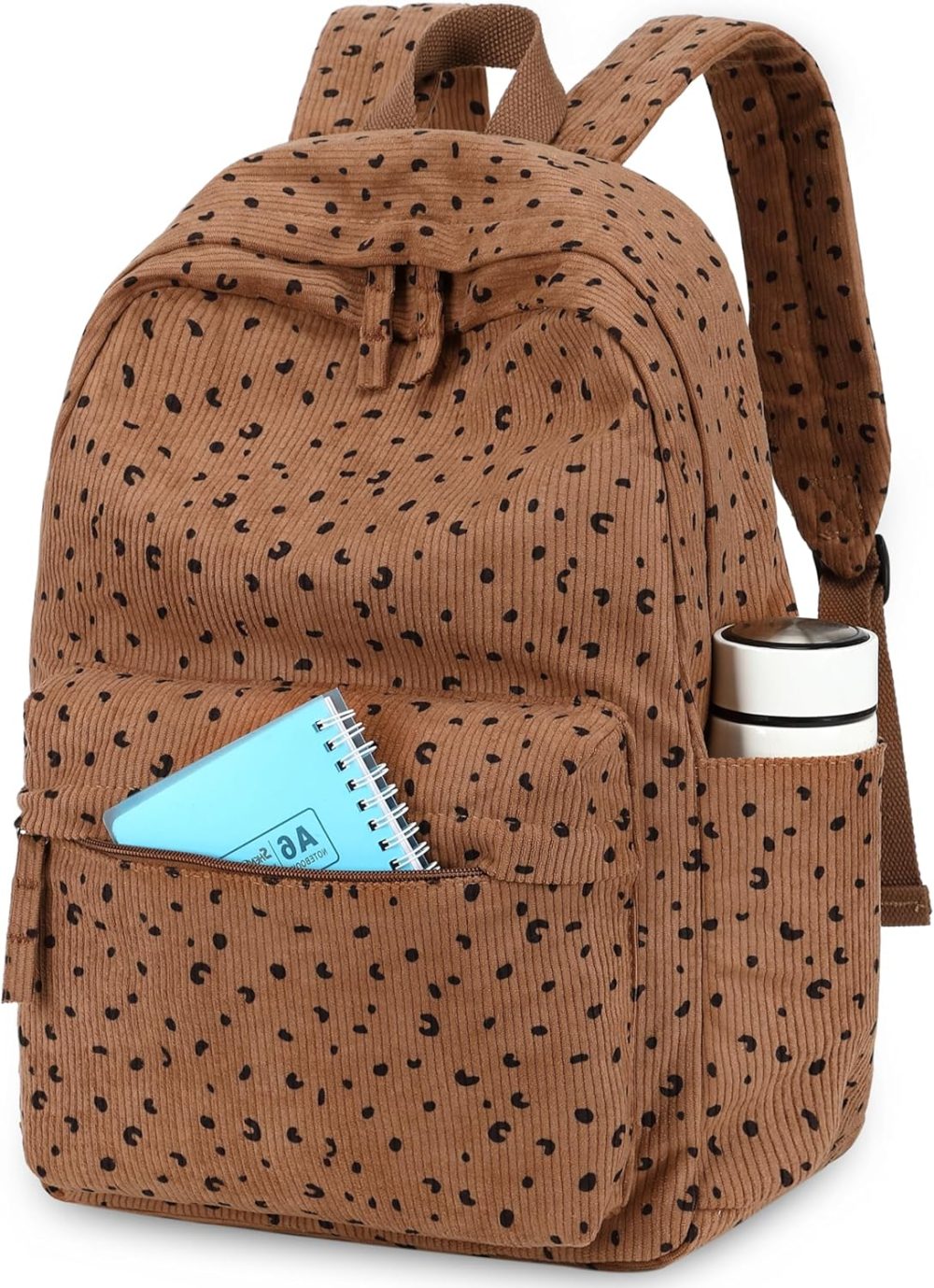 School Backpack for Teens Large Corduroy Bookbag Lightweight 17 inch Laptop Bag for Girls Women Casual High School College